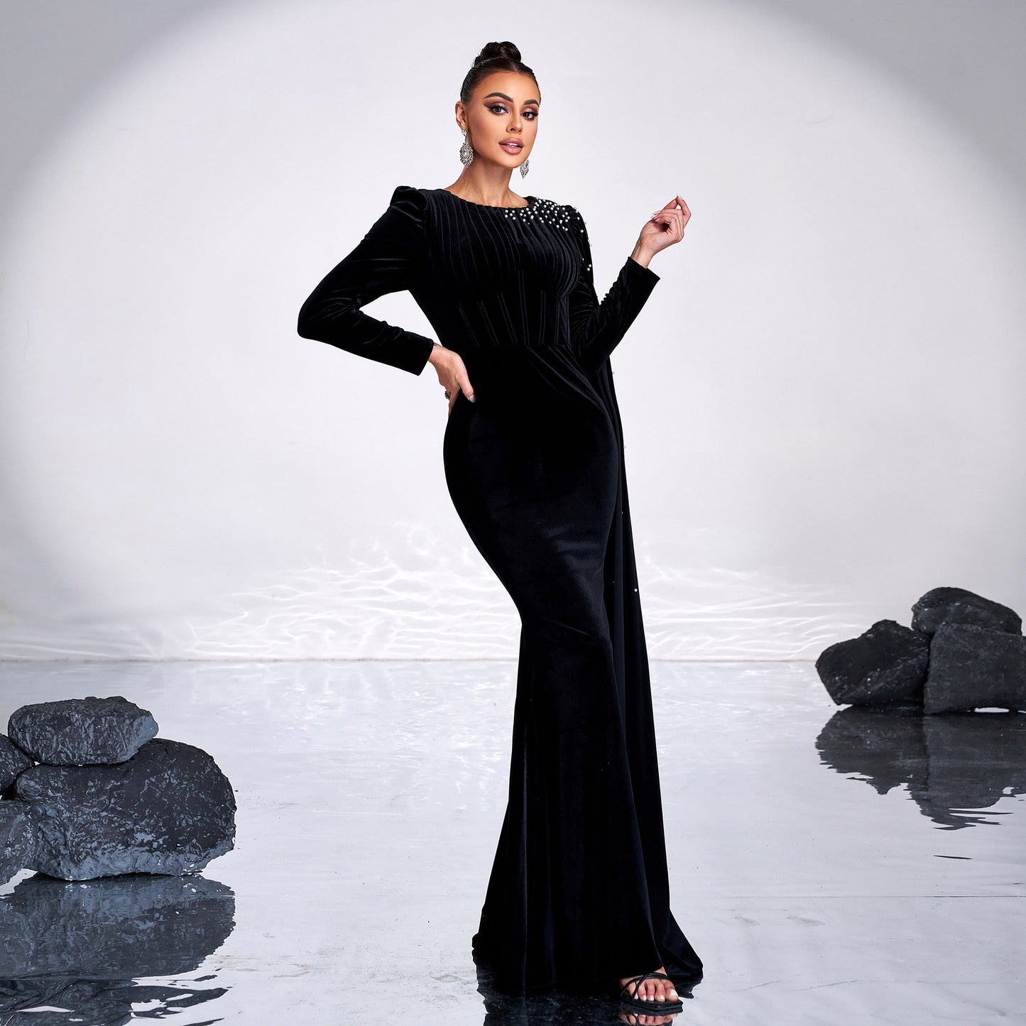 Robe de soirée en velours - Molinse