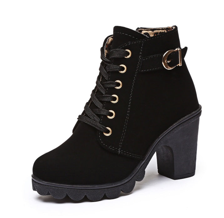 Bottes à Talons Bloc Chunky - Molinse