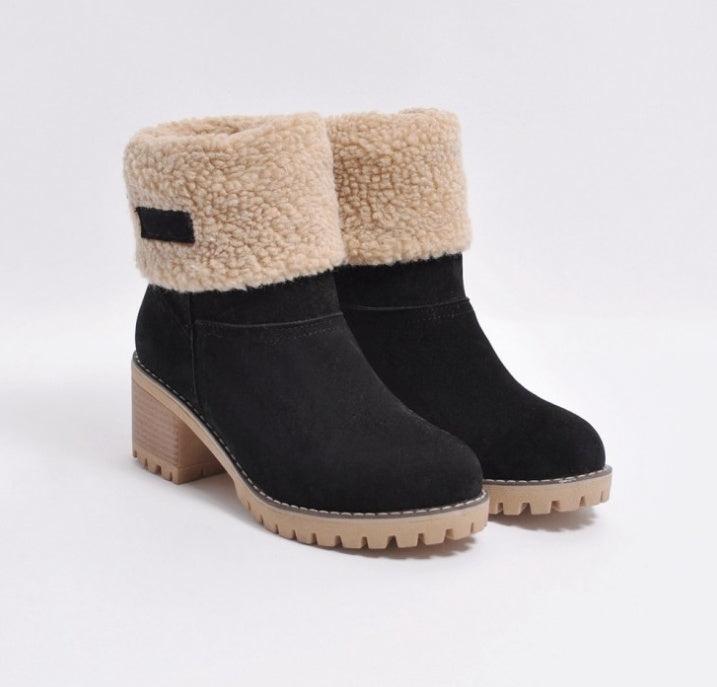 Bottes mi-mollet pour femme