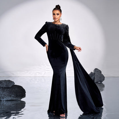 Robe de soirée en velours - Molinse