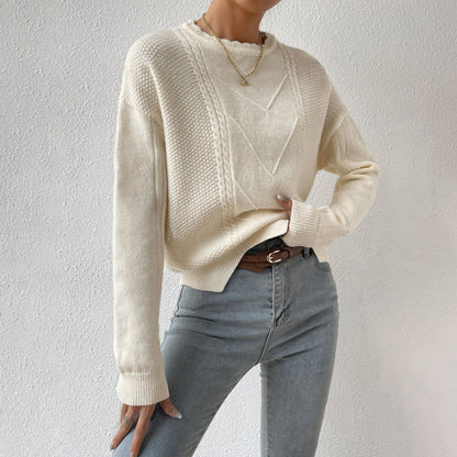 Pull à fond irrégulier à la mode pour femmes - Molinse