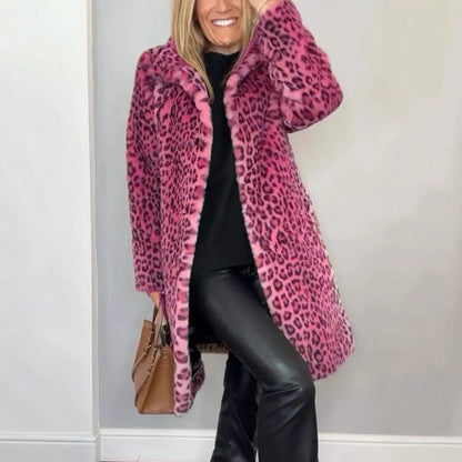 Manteau mi-long en peluche - Molinse