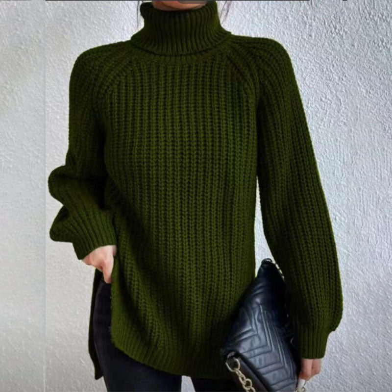 Pull tricoté à col roulé pour femme - Molinse