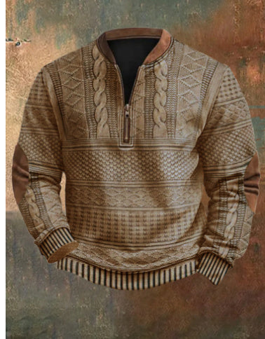 Pull zippé décontracté et élégant - Molinse