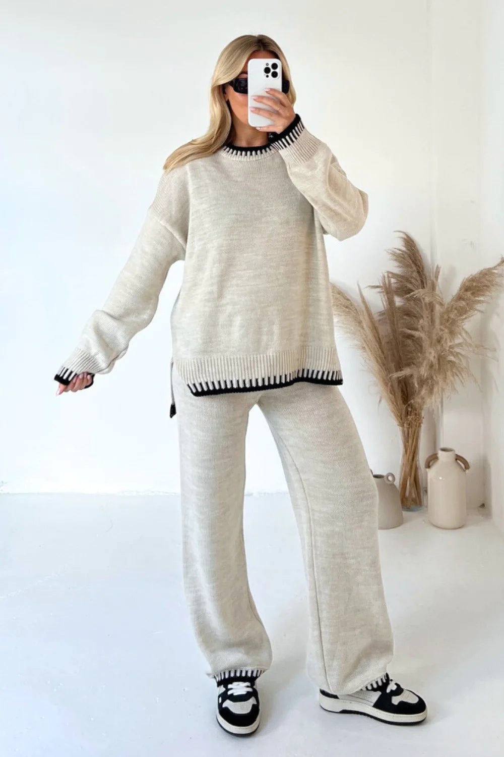 Sarah™  Ensemble en Maille Doux et Élégant - Molinse