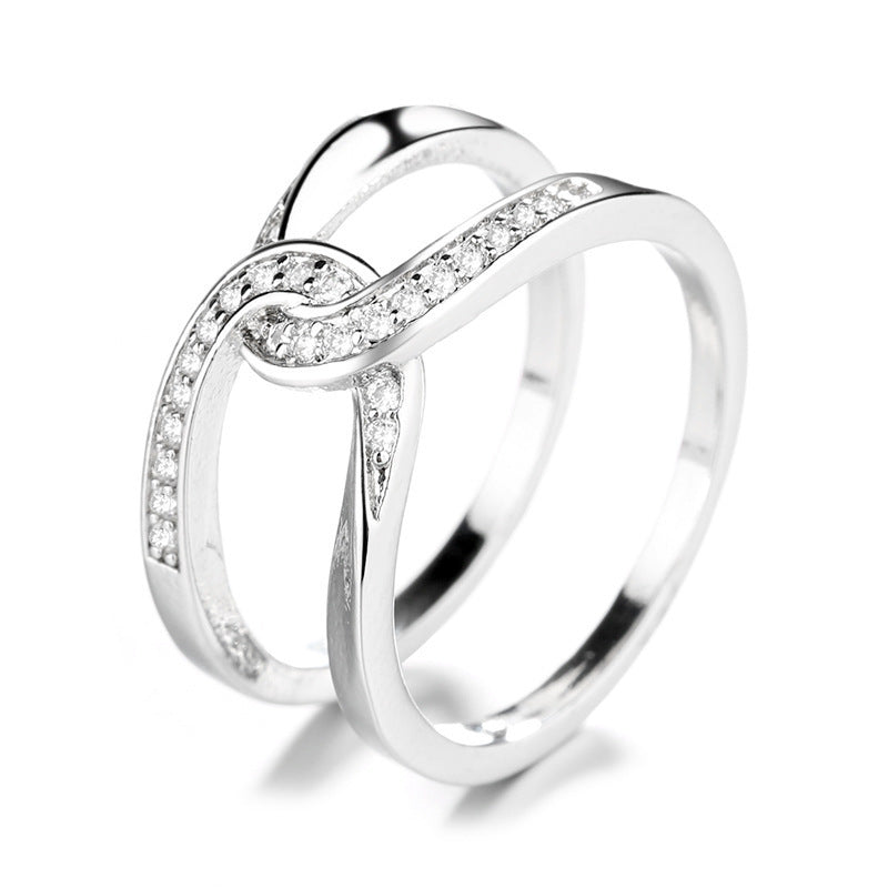 Bague Amour Coeur Infini- Mère & Fille Toujours liés ensemble - Molinse
