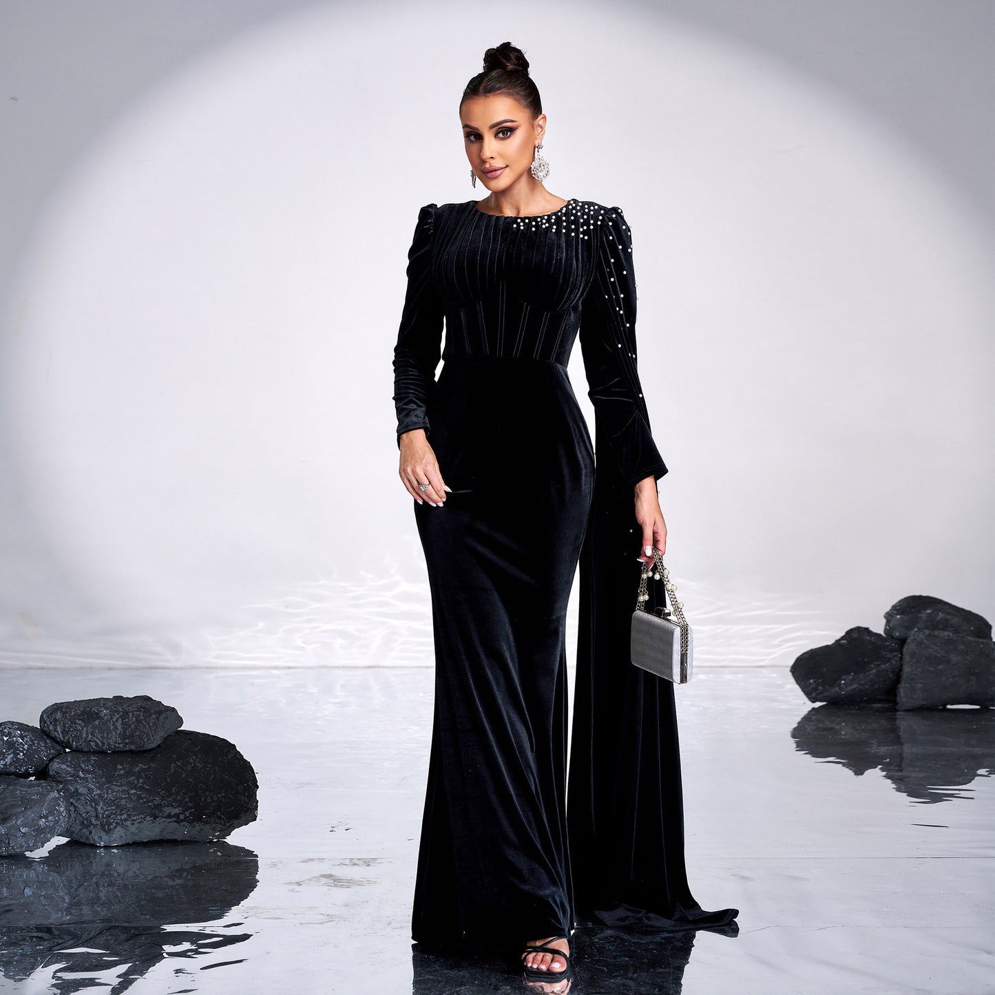 Robe de soirée en velours - Molinse