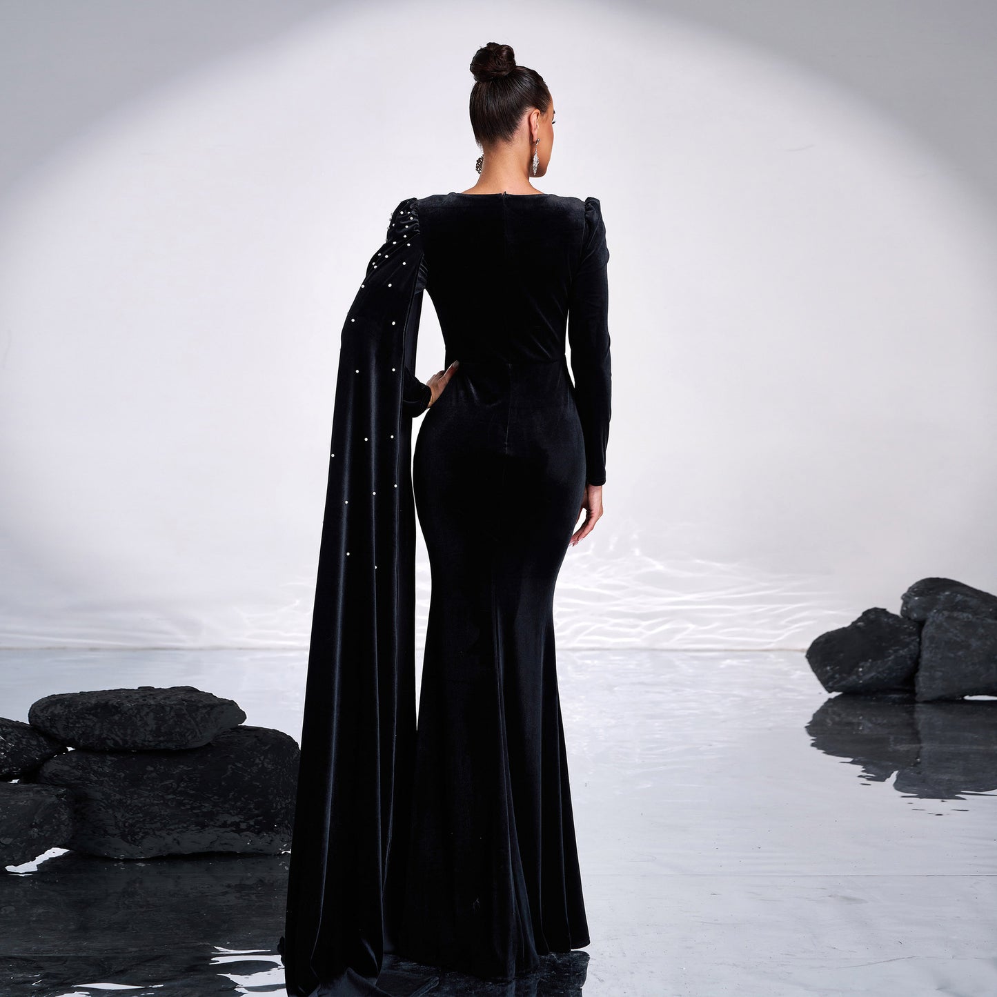 Robe de soirée en velours - Molinse