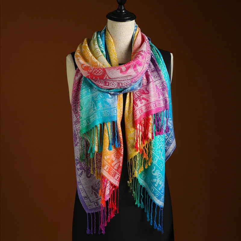 Châle Paisley de Style Bohème pour Femme - Molinse