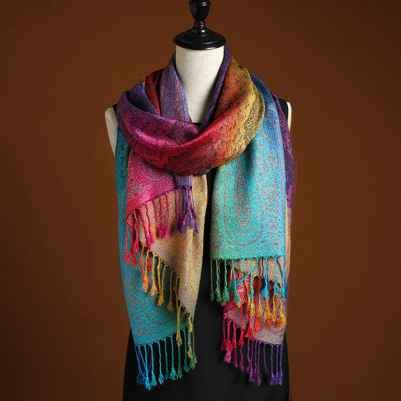Châle Paisley de Style Bohème pour Femme - Molinse
