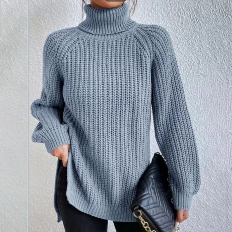 Pull tricoté à col roulé pour femme - Molinse