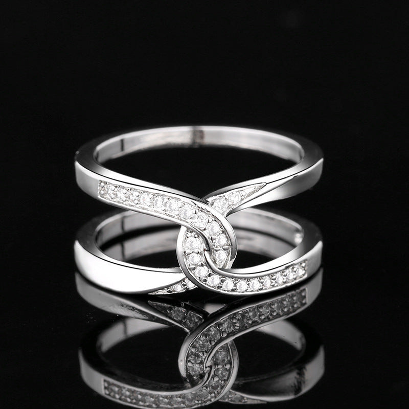 Bague Amour Coeur Infini- Mère & Fille Toujours liés ensemble - Molinse