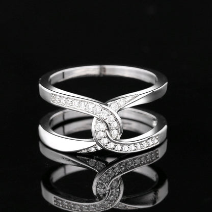 Bague Amour Coeur Infini- Mère & Fille Toujours liés ensemble - Molinse
