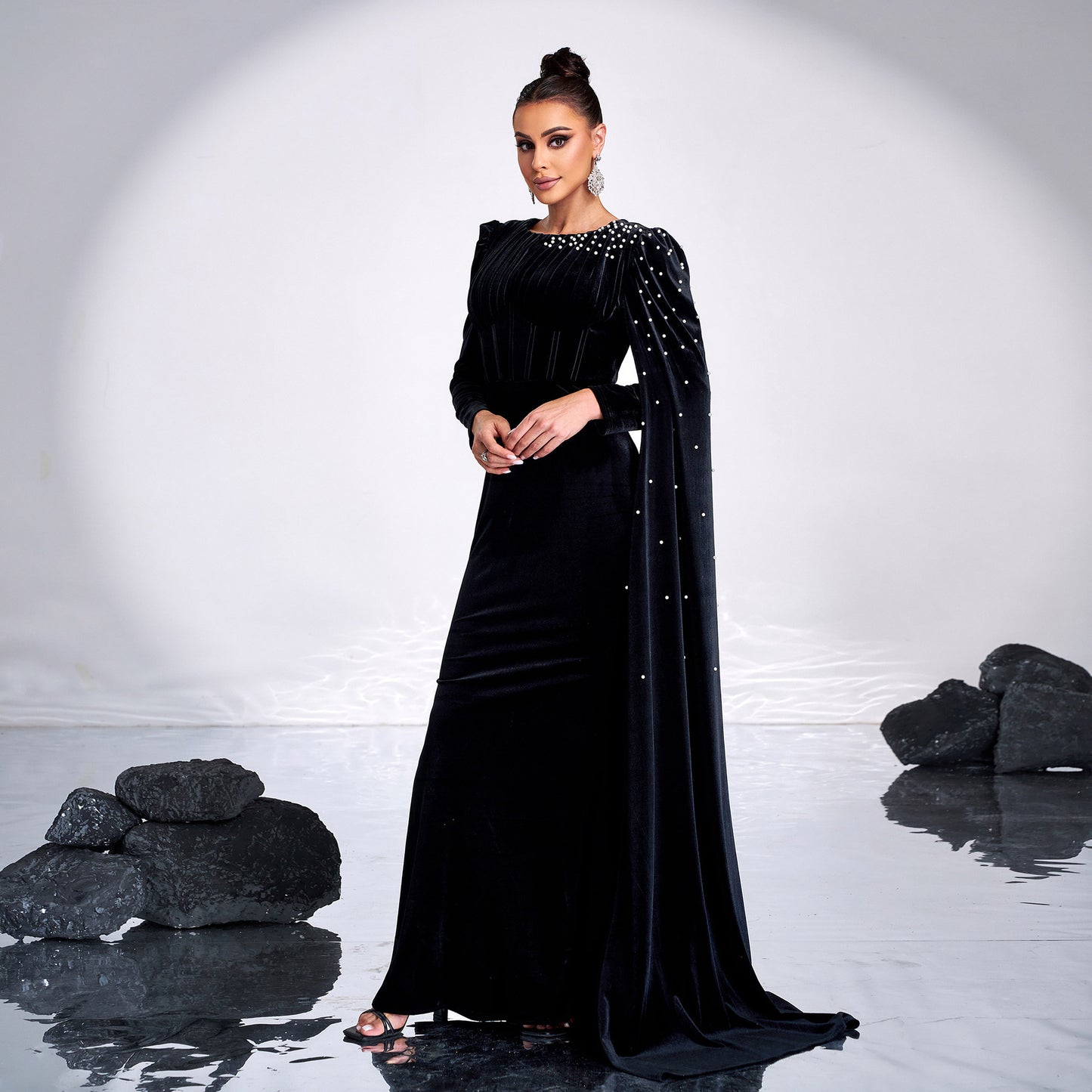 Robe de soirée en velours - Molinse